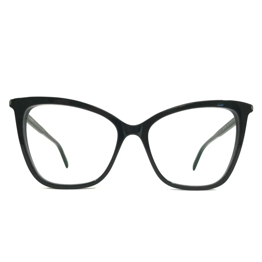 Saint Laurent Eyeglasses Frames SL386 005 Black Butterfly Full Rim 55-16-145